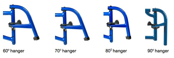 Comparison of different hanger angles
