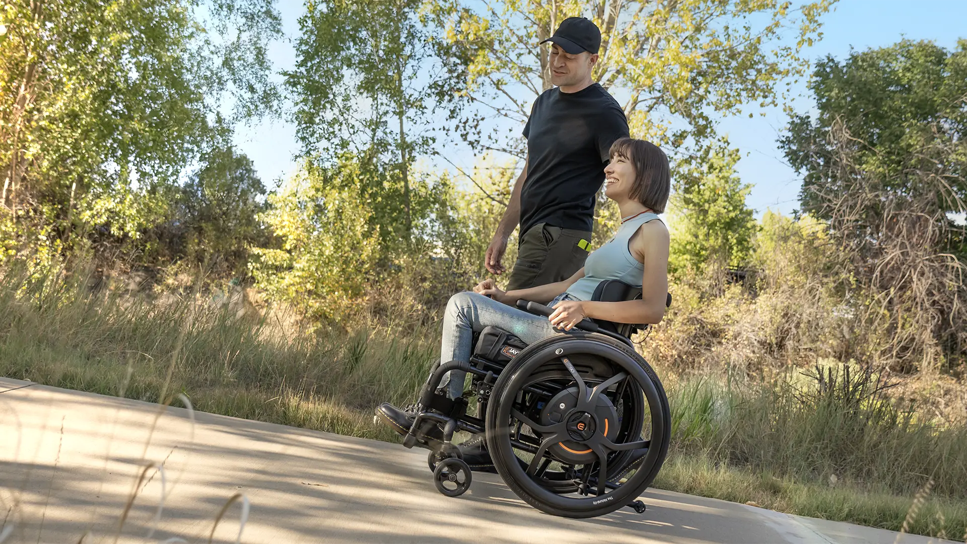 Introducing the Empulse M90 Wheel Add-On - Sleek, Stylish Power for Manual Wheelchairs